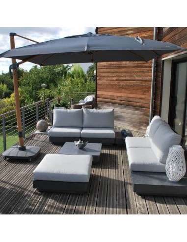 Parasol déporté 3x3 Deluxe - Heat Transfer