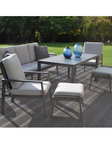 Salon de jardin repas 7 places - Atlantico